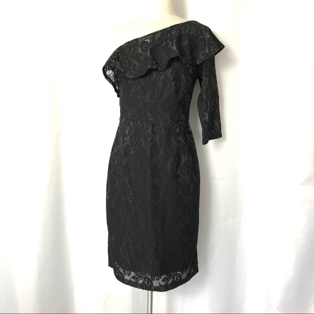 SUPERFOXX One Shoulder Dress Black S